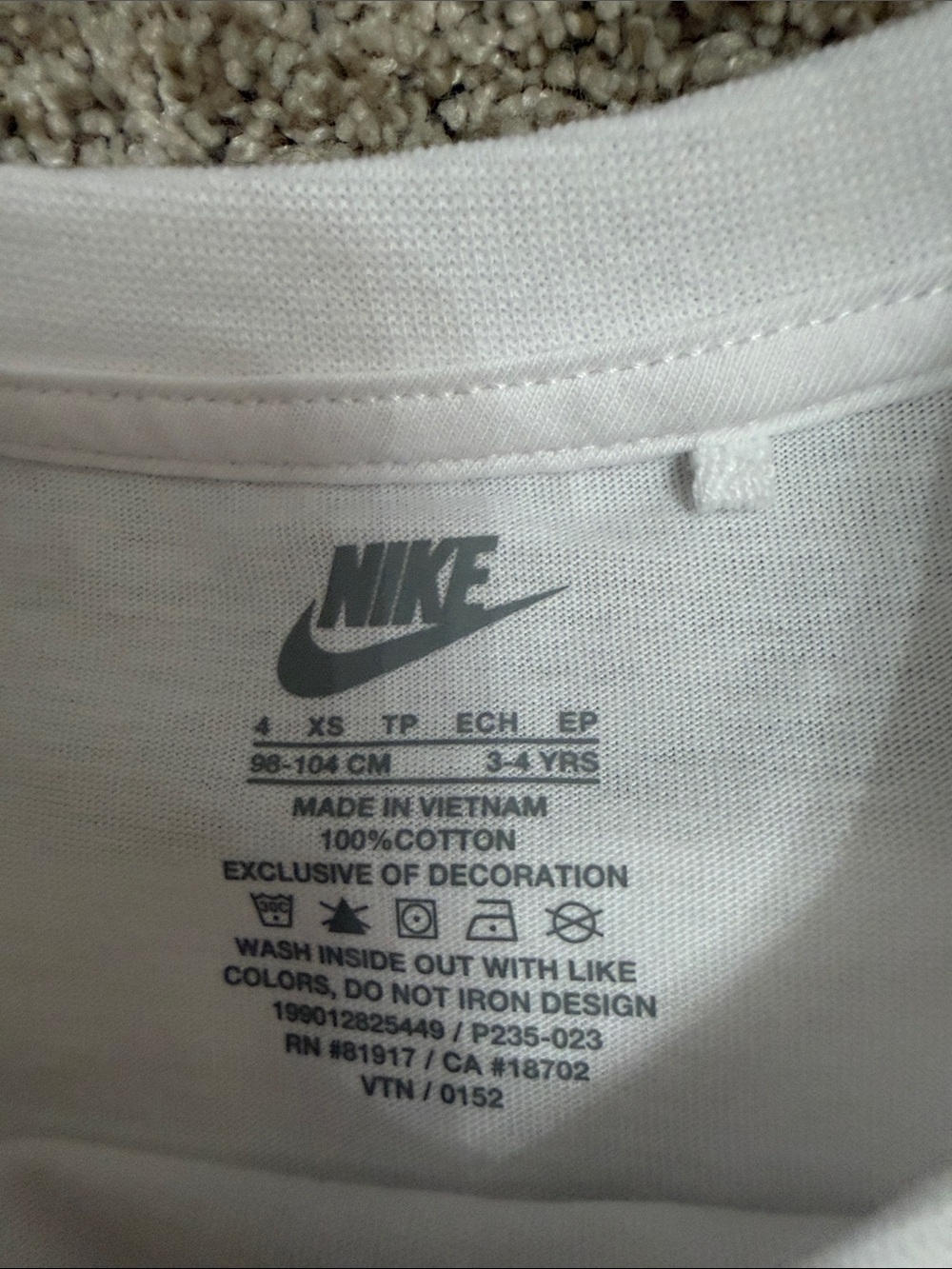 Nike White Tee with Black Logo and Black Skort with Gold Swoosh - Picture 3 of 8